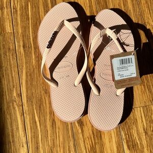 Brand New Havaianas Slim Point Ballet Rose